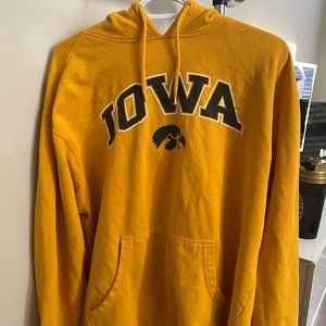 Iowa Univeristy hoodie. Size Large, thin.